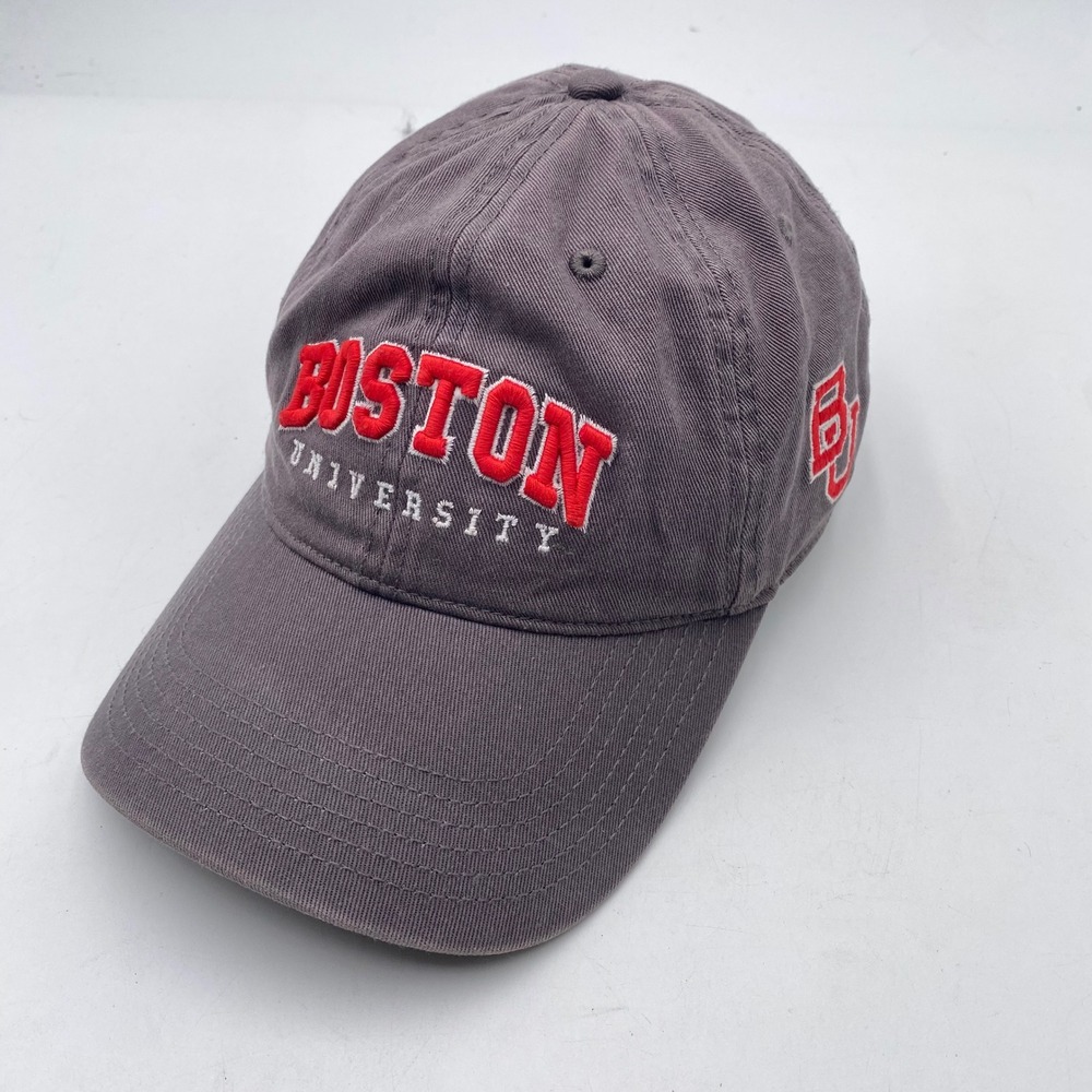 BOSTON UNIVERSITY Legacy Unstructured Baseball Cap OSFA Grey Cotton BU NCAA Hat